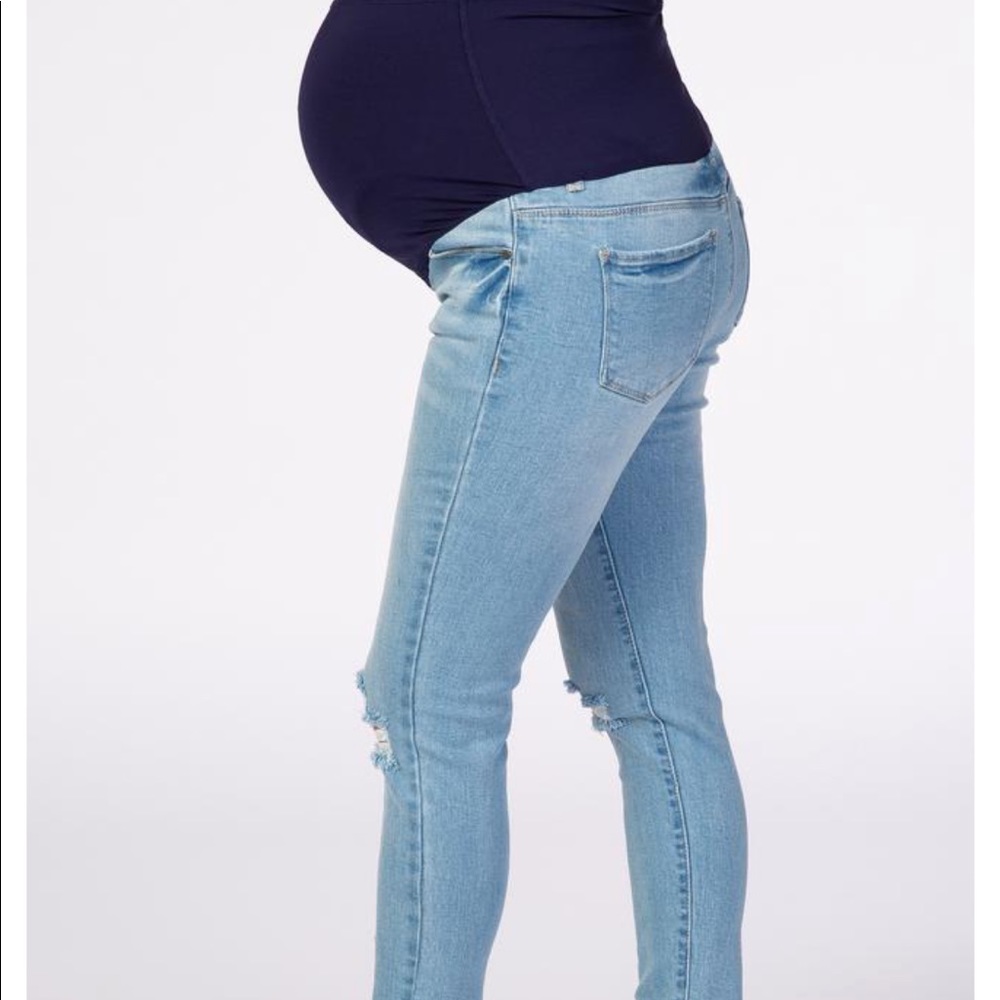 High Waisted Maternity Jeans